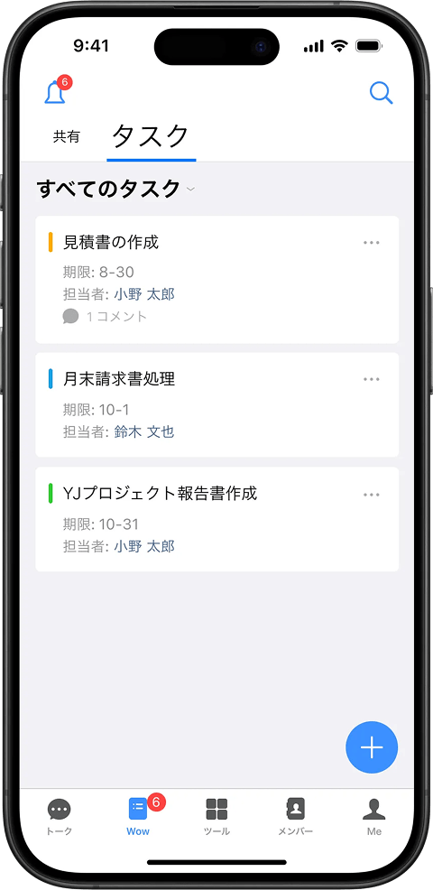 効率的なタスク割り振り