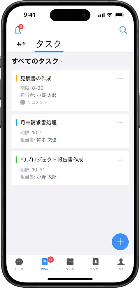 効率的なタスク割り振り